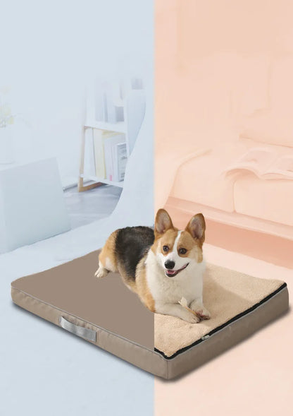 Orthopedic memory foam dog bed, detail view